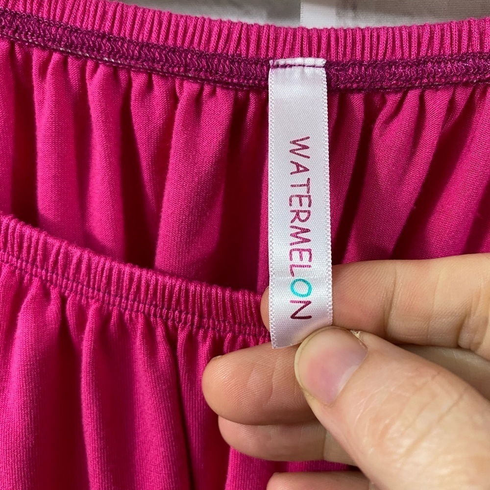 Watermelon Womens Plus Size 2XL Pink Off Shoulder Bell Sleeve Tunic Top - Picture 4 of 5